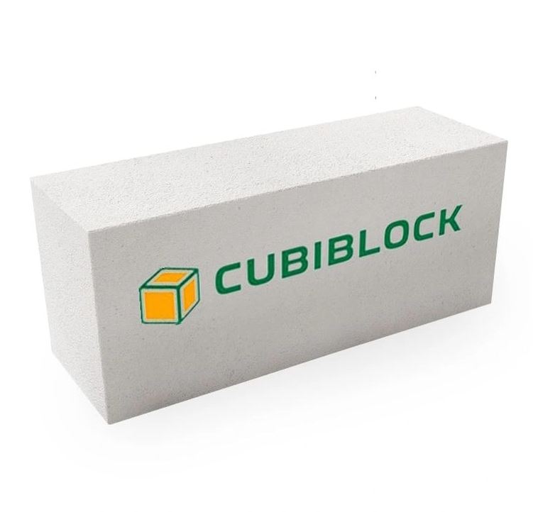 Газобетонный блок CUBIBLOCK D600 B3,5 F100 625х250х375 ровный