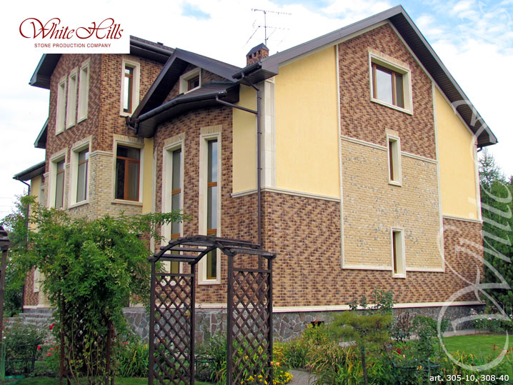 Облицовочный камень White Hills, Бремен Брик, цвет 308-40